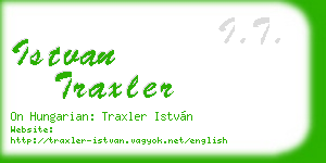 istvan traxler business card